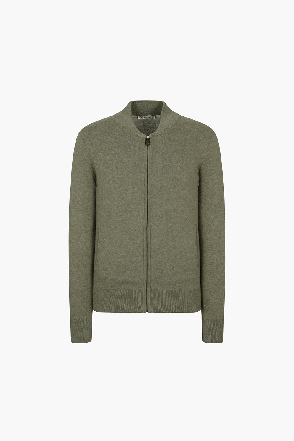 코튼 헨리넥 니트 집업 BR1004P554004