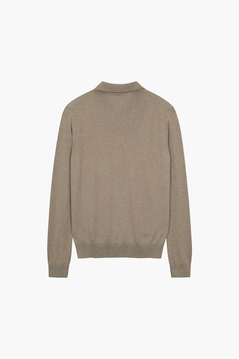 실크 혼방 폴로 긴소매 니트 BPS133P555205