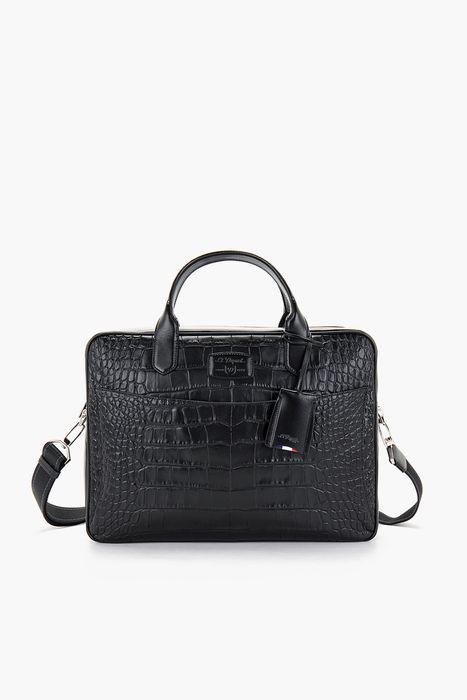 라인D 크로코 댄디 도큐먼트홀더 블랙 CG181063Z