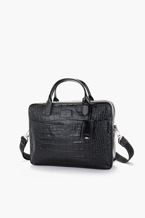 라인D 크로코 댄디 도큐먼트홀더 블랙 CG181063Z