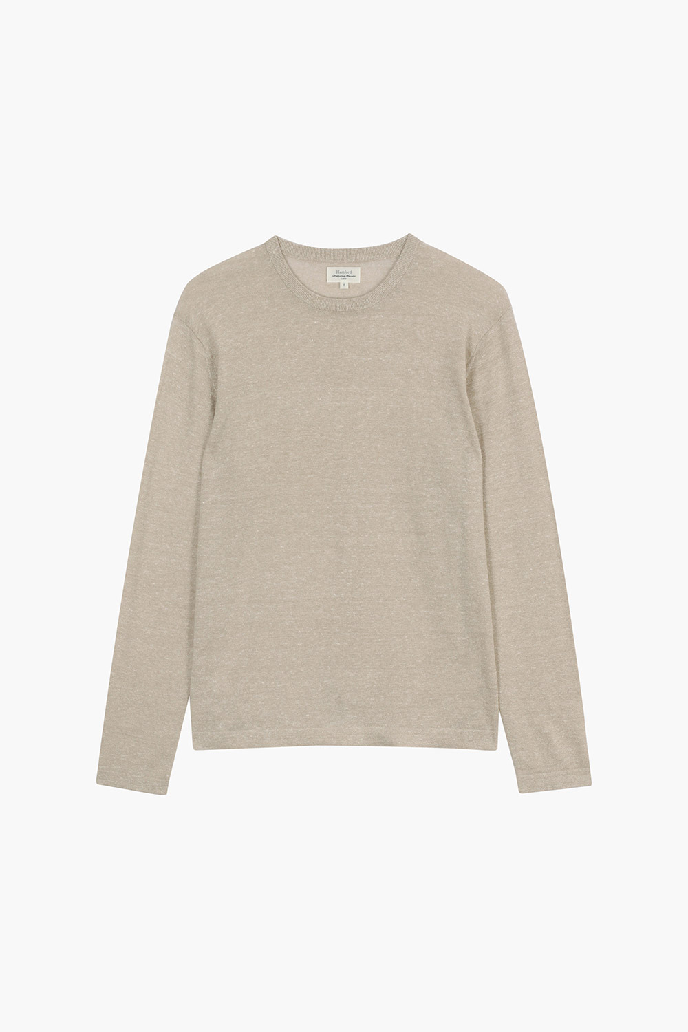 린넨 혼방 크루넥 긴소매 니트 BDP531106