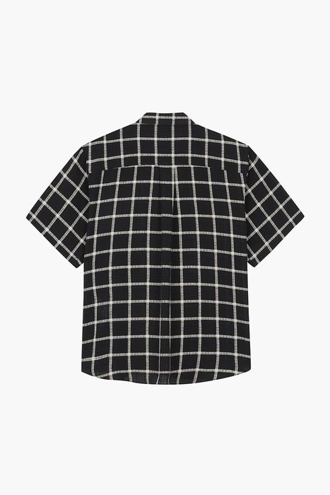 SILVIO 코튼 윈도 체크 반소매 셔츠 25-2 3820223BWC