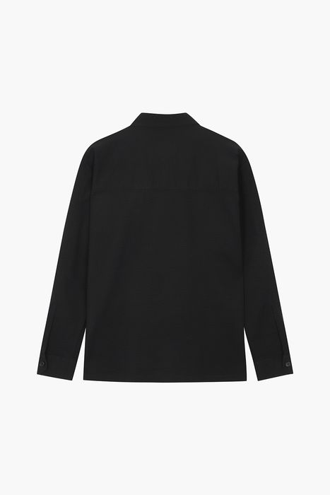 SEVERAS HEAVY 코튼 버튼 다운 투 포켓 셔츠 25-2 3780241BLA