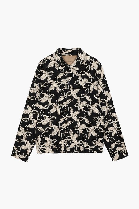 CLANCY 린넨 혼방 플라워 패턴 셔츠 25-2 3140234 BWF