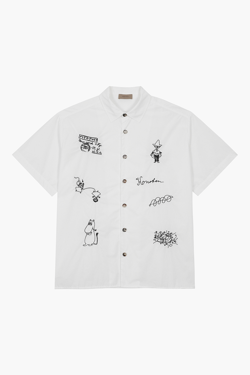 SALVIO 코튼 무민 일러스트 반소매 셔츠 25-2 3710252IBE