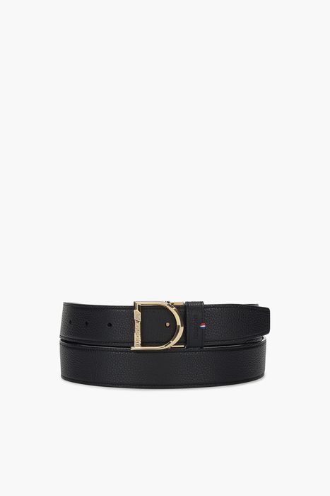 D로고 버클 리버서블 골드 35MM 리버서블 벨트 블랙 CJ9351100Z
