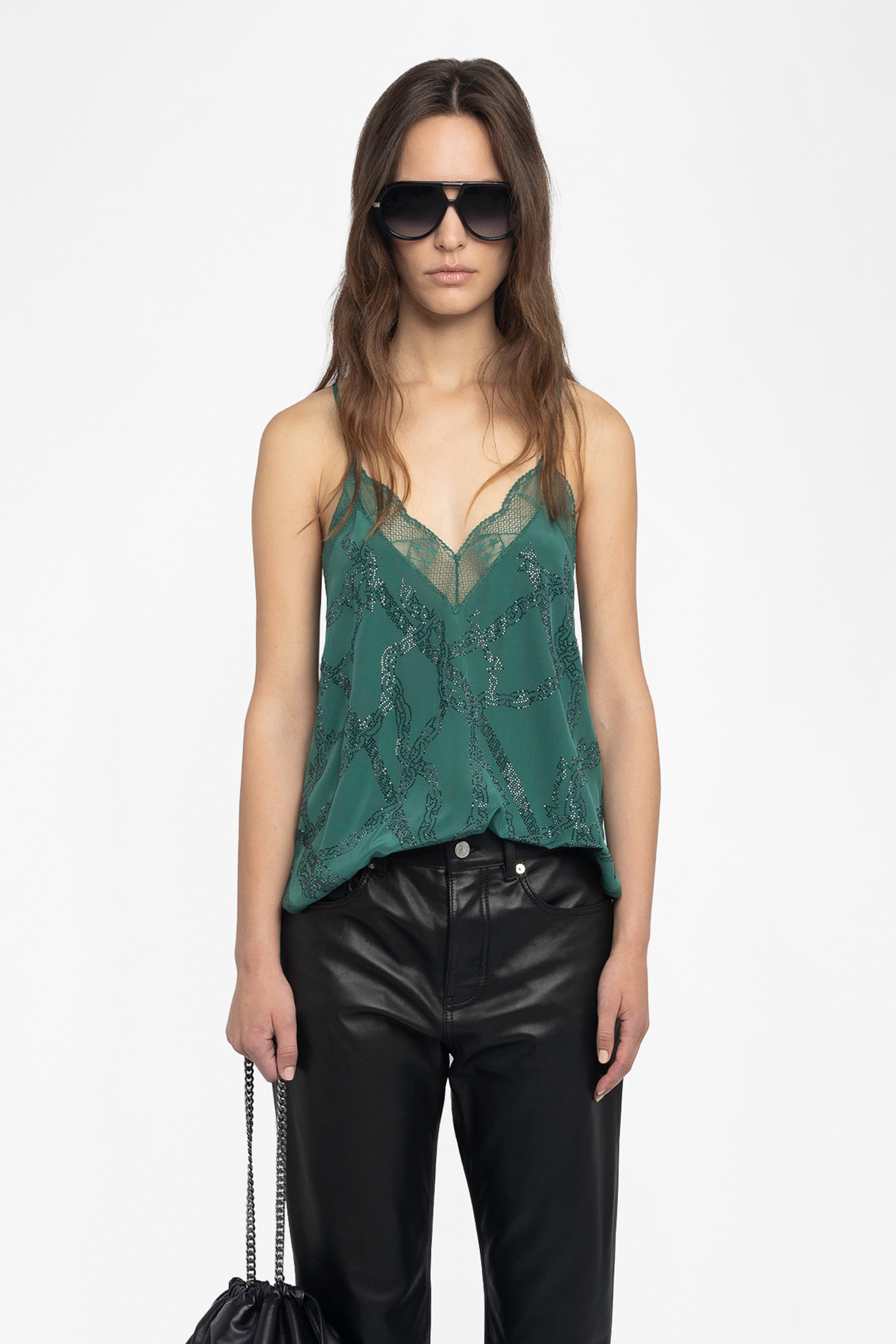 Christy Strass Silk Camisole