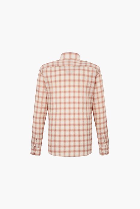 시어서커 체크 346 뉴 캐주얼 핏 셔츠 오렌지 SE5SM21LS346SOR