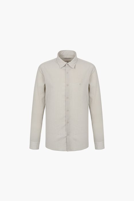 크리즈 보일 솔리드 345 뉴 캐주얼 핏 셔츠 베이지 SE5SM21LS345SBE