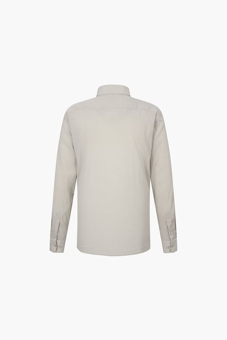 크리즈 보일 솔리드 345 뉴 캐주얼 핏 셔츠 베이지 SE5SM21LS345SBE