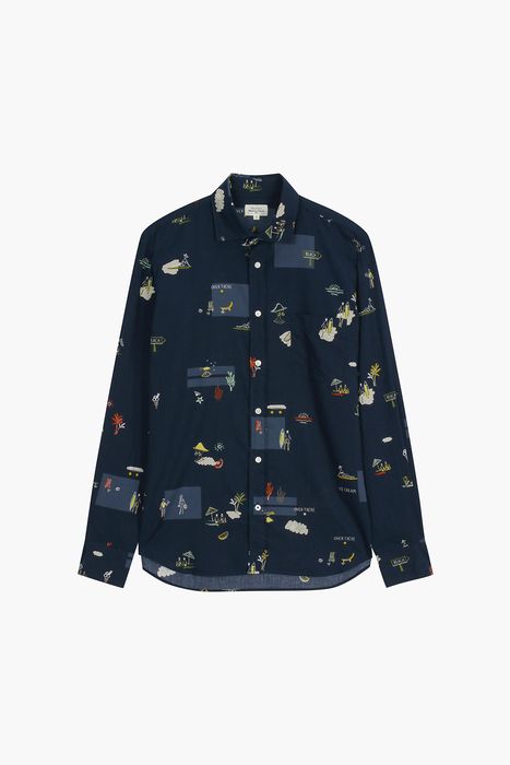 PAUL 코튼 일러스트 셔츠 BD1103203