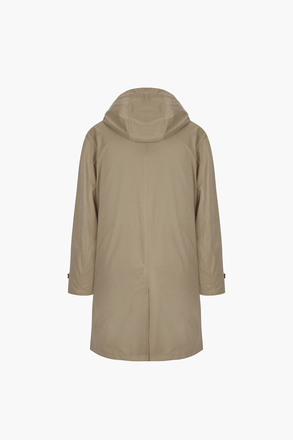 CHARLY 면 혼방 후드 롱 다운 점퍼 BD4611903