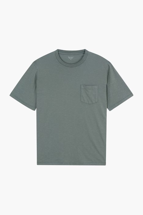 코튼 포켓 크루넥 반소매 티셔츠 BD7130310
