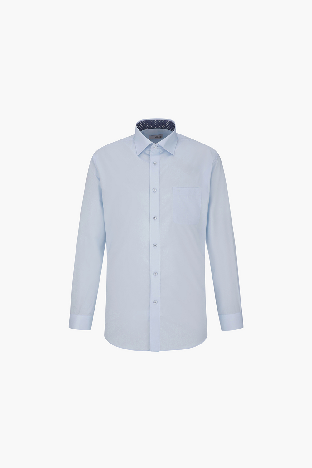 스트레치 배색 702 비즈니스 셔츠 블루 SE4FM12LS702SBU