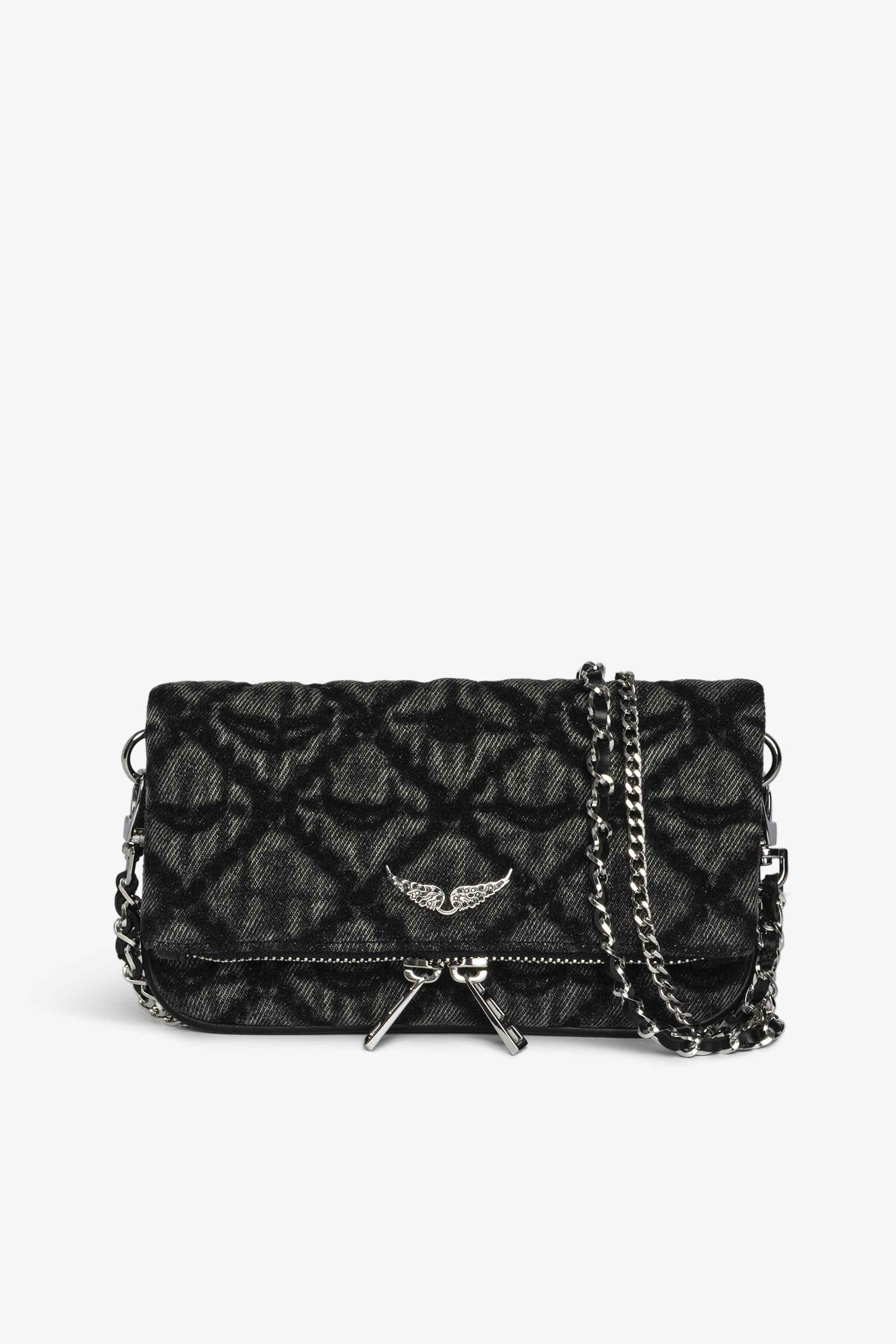 Rock Monogram Denim Nano Bag