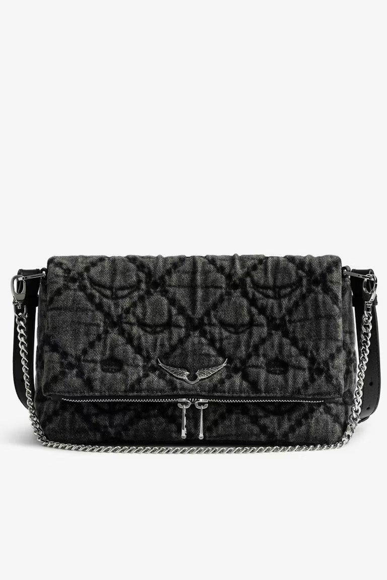 Rocky Monogram Denim Bag