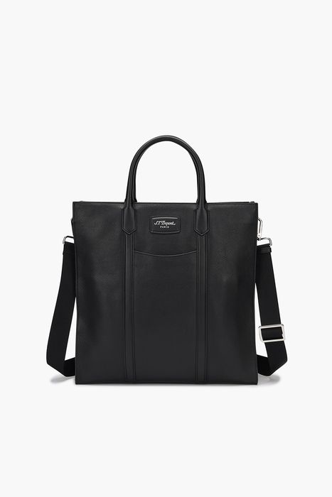 그레인 레더 버티컬 토트백 CG1SP153BK1