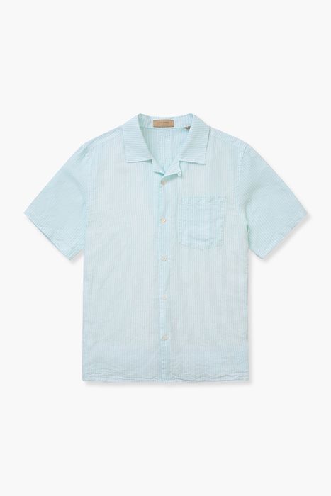 SETH 린넨 스트라이프 테일러드 카라 셔츠 242 173 0115WGS