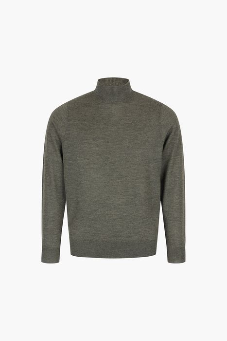 MOCKNECK 캐시미어 터틀넥 긴소매 니트 5F704LUNADK OLIVE