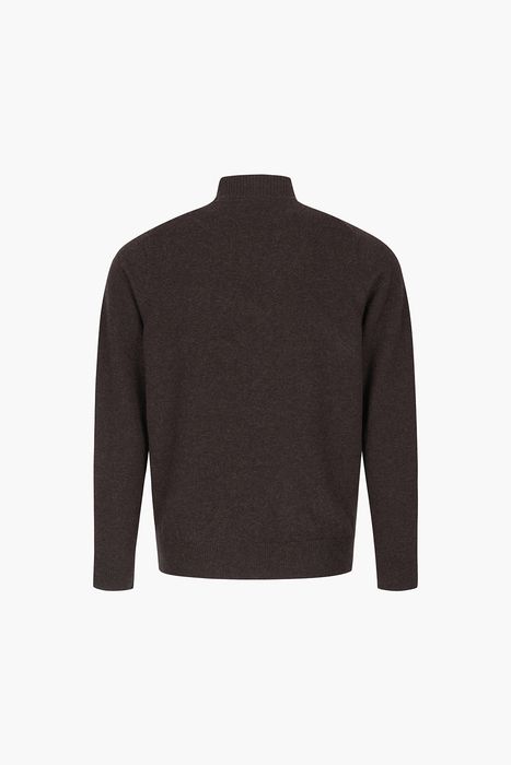 MOCKNECK 캐시미어 터틀넥 긴소매 니트 5F705AURORADK BROWN