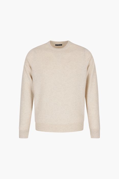 ROUND 캐시미어 크루넥 긴소매 니트 5F701AURORAIVORY