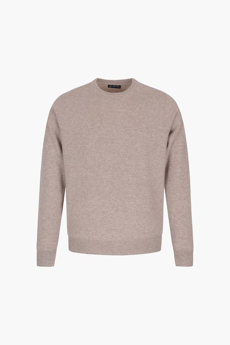 ROUND 캐시미어 크루넥 긴소매 니트 5F701AURORABEIGE
