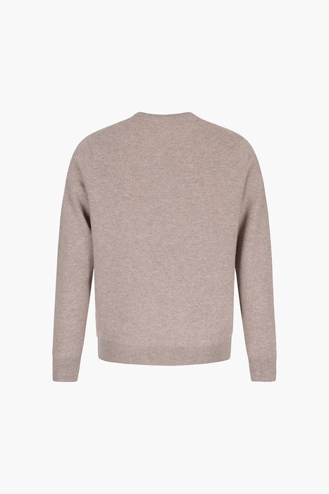 ROUND 캐시미어 크루넥 긴소매 니트 5F701AURORABEIGE