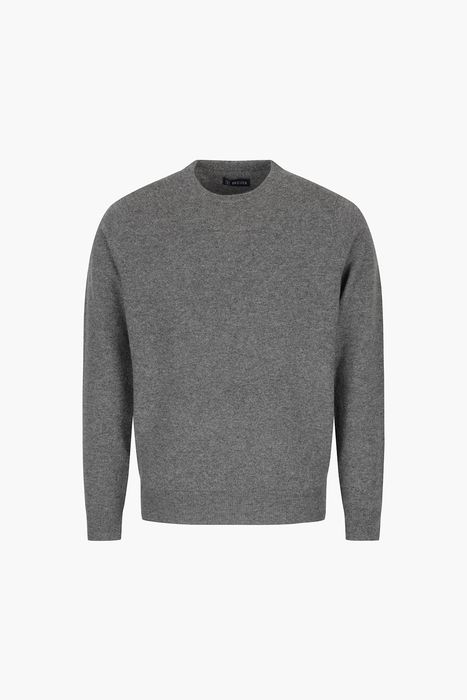 ROUND 캐시미어 크루넥 긴소매 니트 5F701AURORAGREY
