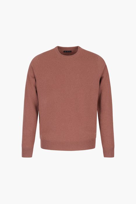 ROUND 캐시미어 크루넥 긴소매 니트 5F701AURORADK PINK