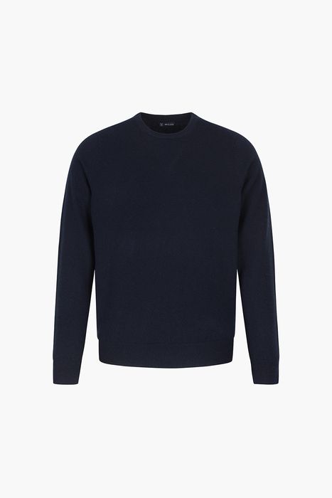 ROUND 캐시미어 크루넥 긴소매 니트 5F701AURORADK NAVY
