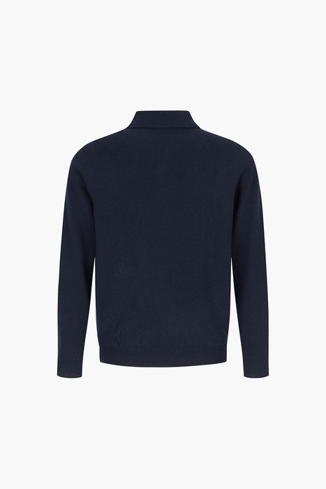 캐시미어 폴로 긴소매 니트 5F702AURORANAVY