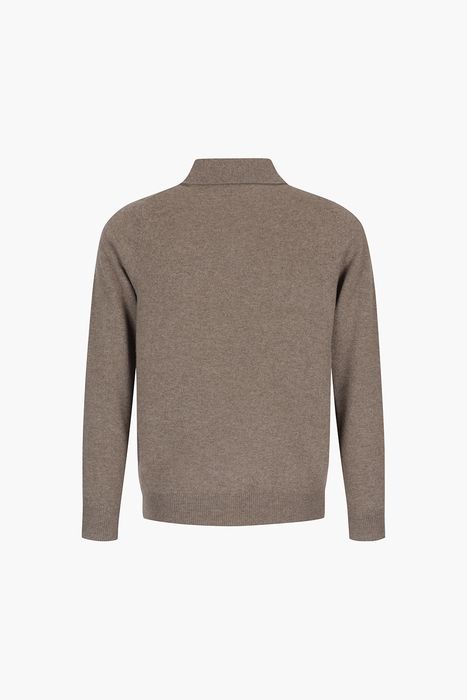 캐시미어 폴로 긴소매 니트 5F702AURORABROWN