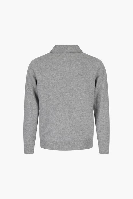 캐시미어 폴로 긴소매 니트 5F702AURORALT GREY