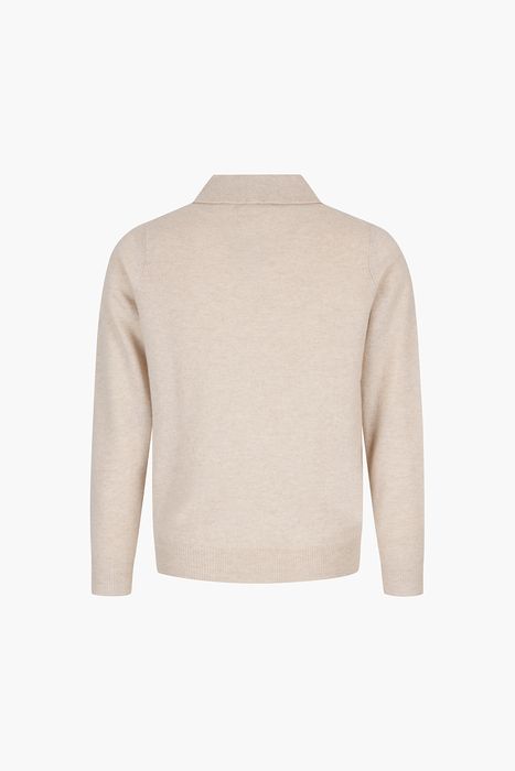 캐시미어 폴로 긴소매 니트 5F702AURORARED BROWN