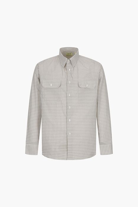 ARTIST 코튼 깅엄 체크 투 포켓 셔츠 CH43CO037CA014