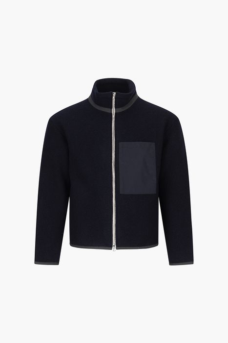 SHERPA 울 빅 포켓 니트 집업 MT44 LA028BL003