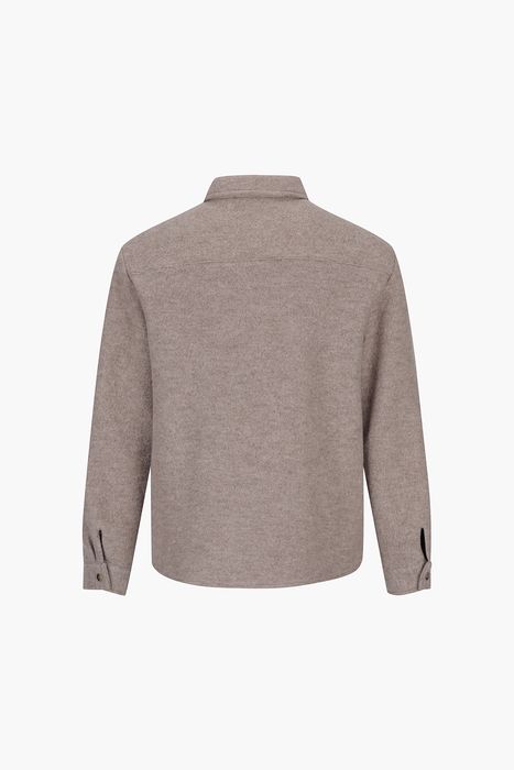 울 오버핏 셔츠형 캐주얼 자켓 SC02LA028BLA002