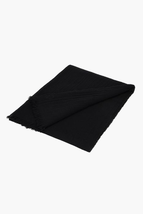 GARDENA 캐시미어 스몰 프린지 머플러 S462BLACK