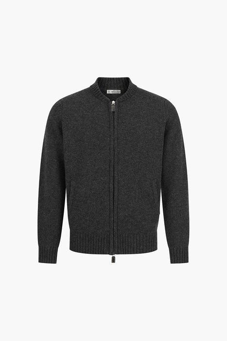 울 골지 헨리넥 니트 집업 BR1107H553906