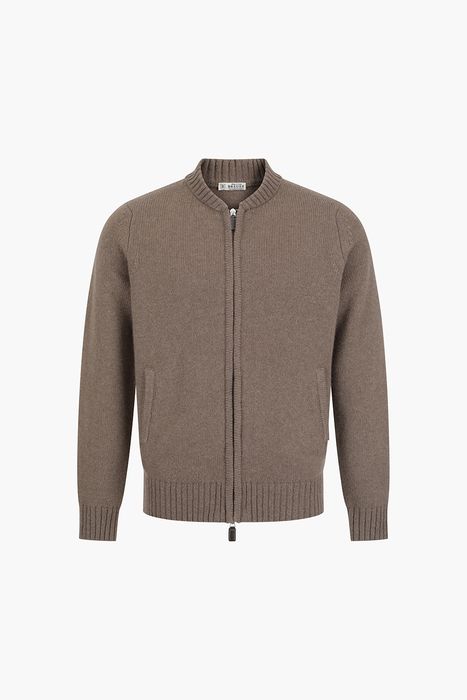 울 골지 헨리넥 니트 집업 BR1107H553909