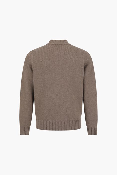 울 골지 헨리넥 니트 집업 BR1107H553909