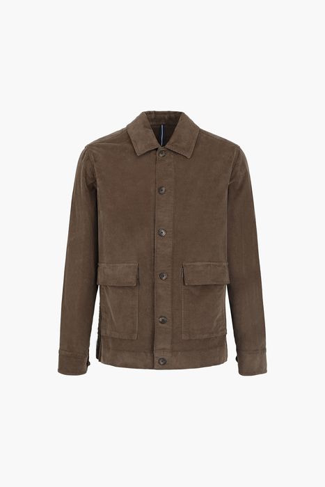코튼 코듀로이 셔츠형 캐주얼 자켓 3404BROWN