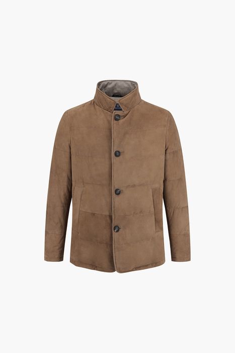 고트스킨 스웨이드 다운 점퍼 85P115CAMOSCIO028