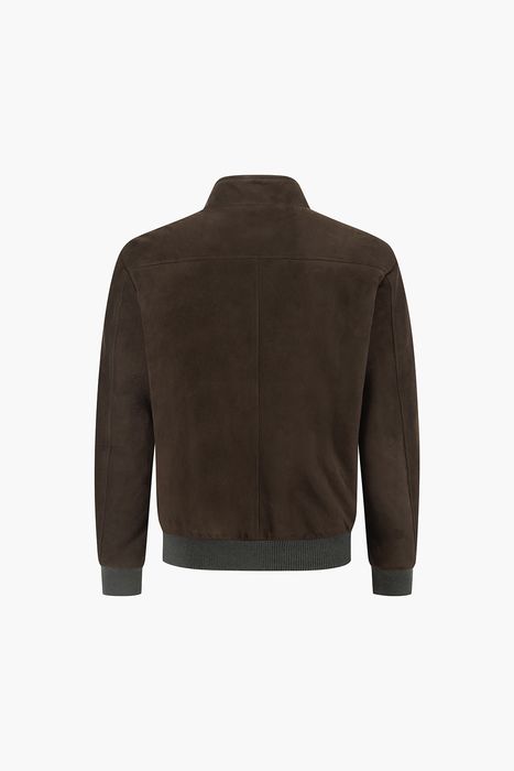 램스킨 스웨이드 니트 패딩 점퍼 85P100SKAN048