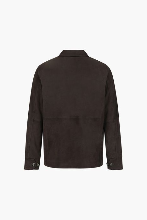 GIUBBINO 소가죽 스웨이드 셔츠형 캐주얼 자켓 196U25327