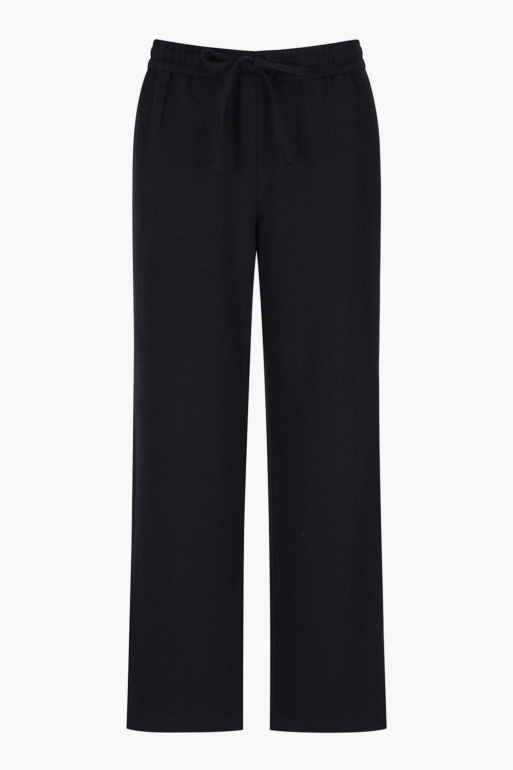 TROUSERS 야크 울 드로우스트링 와이드 캐주얼 팬츠 PA29ME011BL003