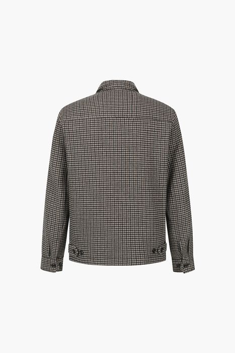 DANDY 울 혼방 깅엄 체크 포켓 점퍼 BE4411202