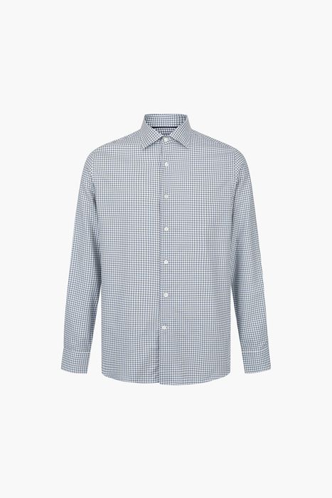 BEAULIEU 코튼 깅엄 체크 셔츠 BE150H542602