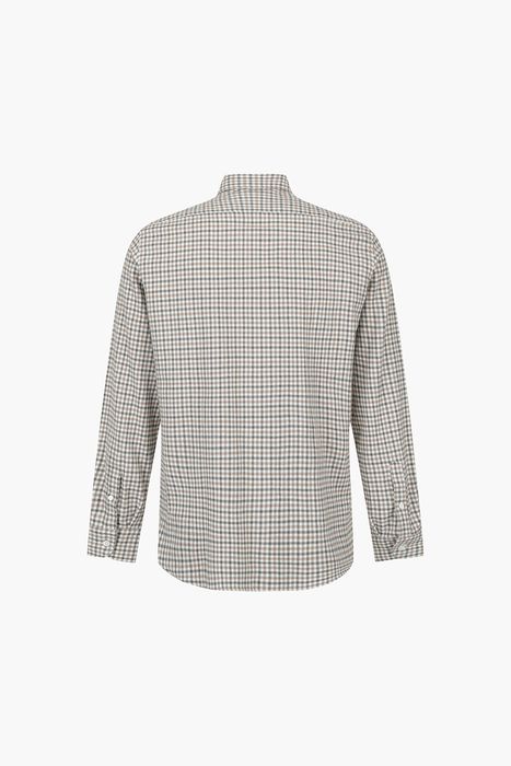 BEAULIEU 코튼 깅엄 체크 셔츠 BE160H540202