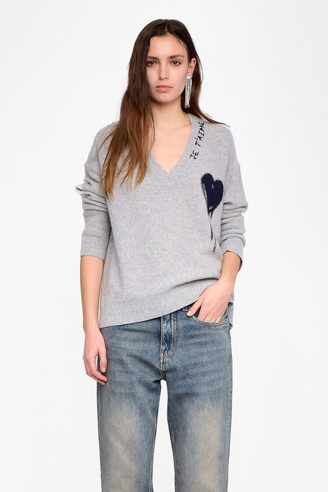 Mikyz Heart Cashmere Sweater